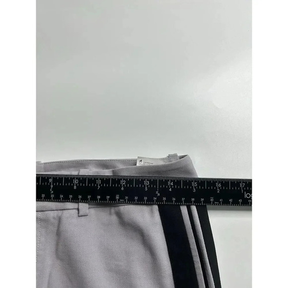 Vince Pants Women's 2 Wool Spandex Blend Tuxedo Stripe Gray Trouser Business - Picture 5 of 9